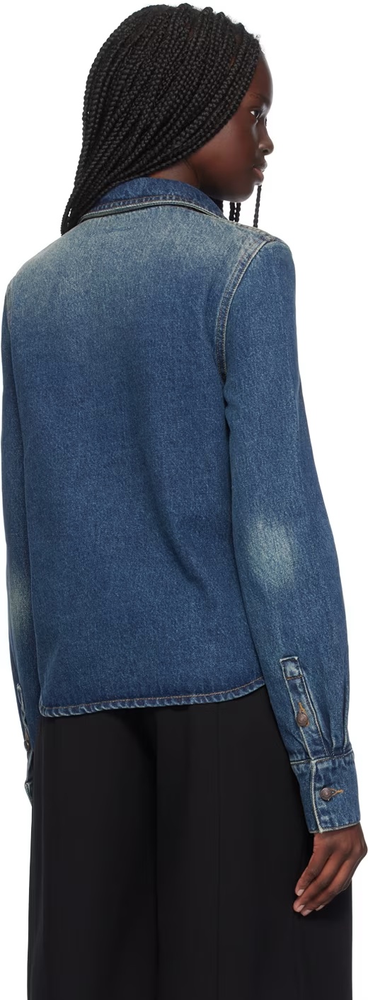 MAGDA BUTRYM BUCKLE DENIM SHIRT
