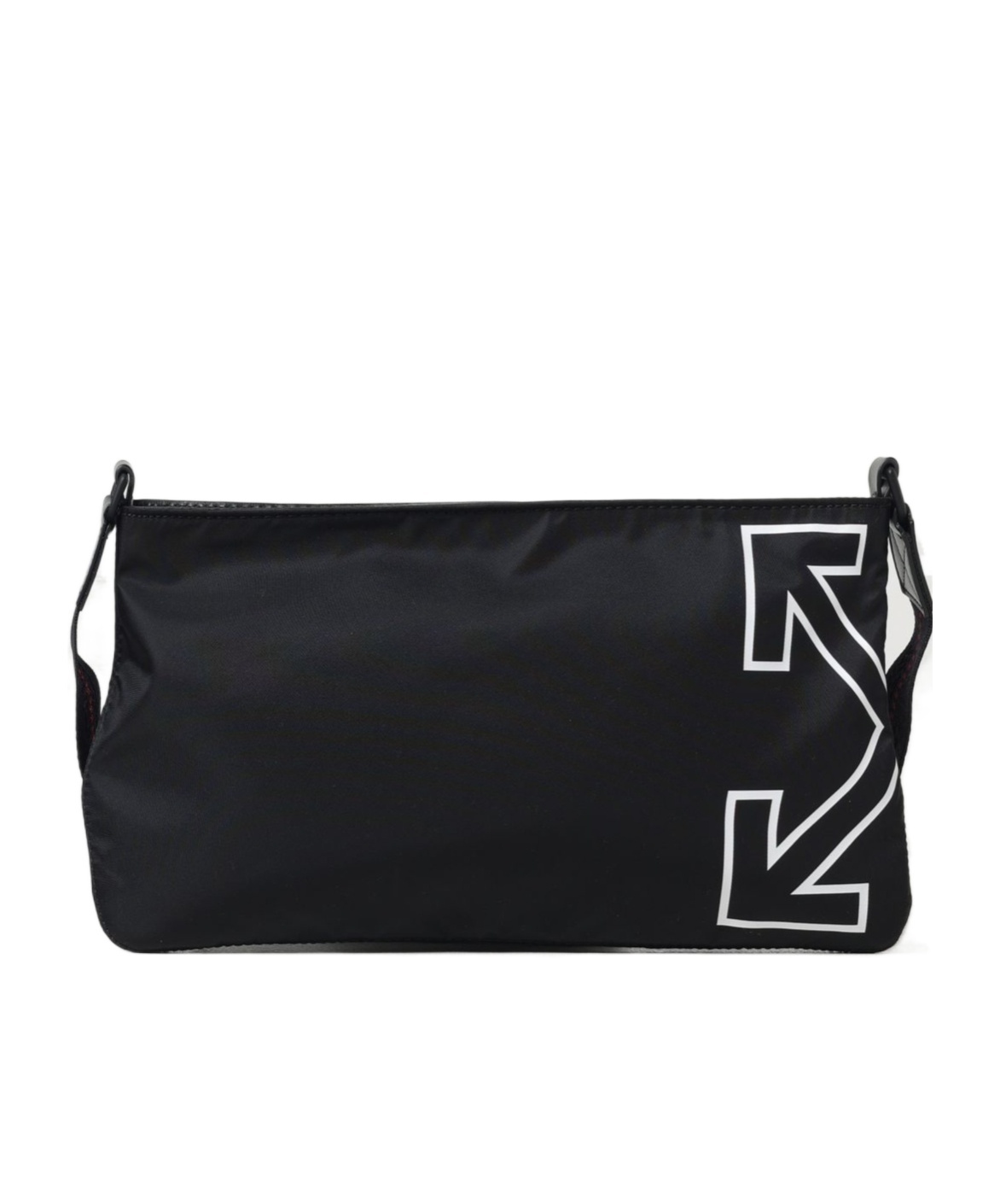 Off-white Logo Printed Shoulder Bag In Black