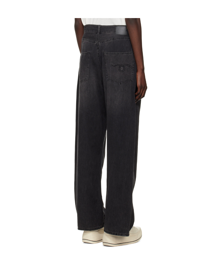 R13 Wide-legged Jeans In Black