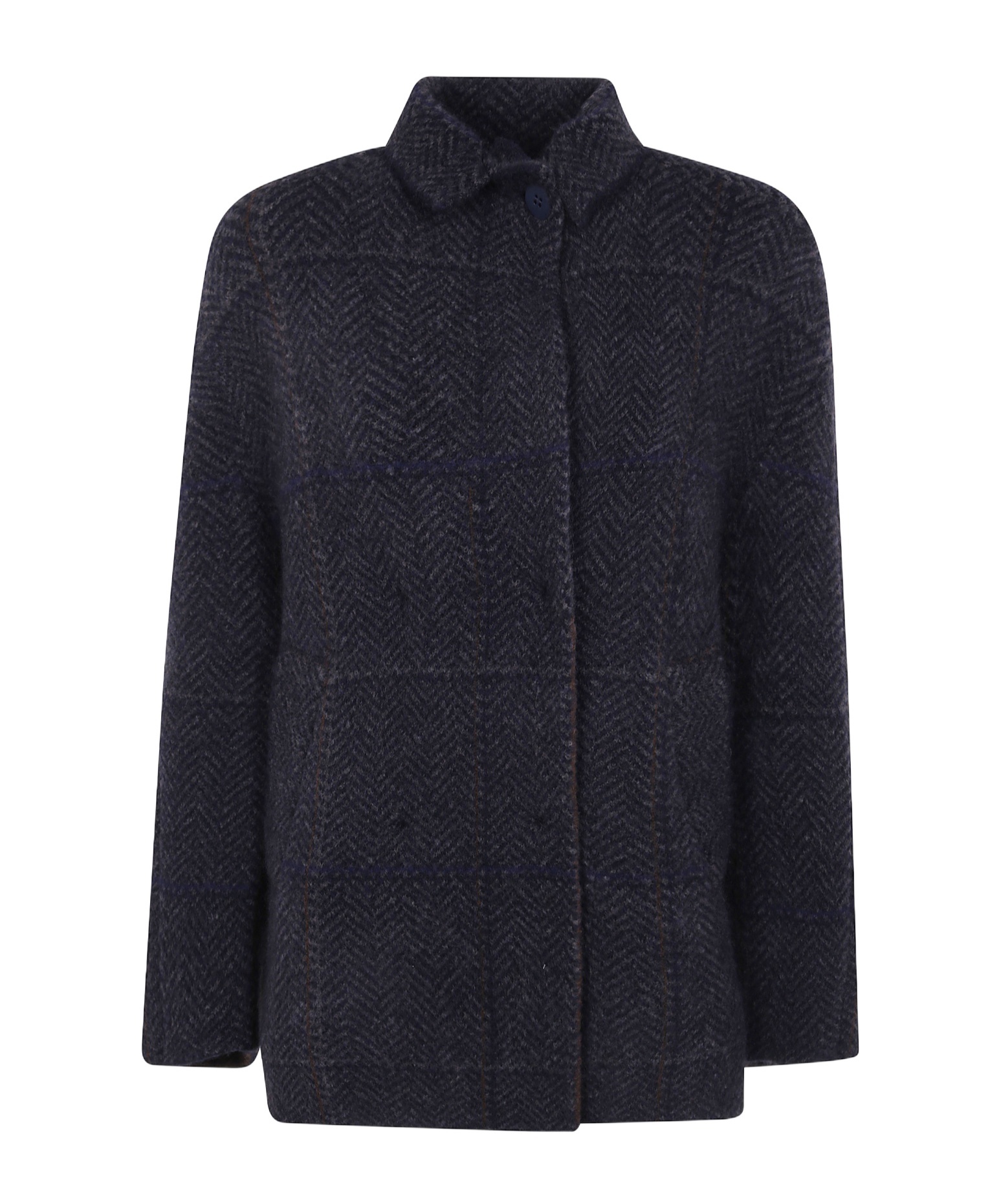 Boboutic Double Breasted Jacket In Blue