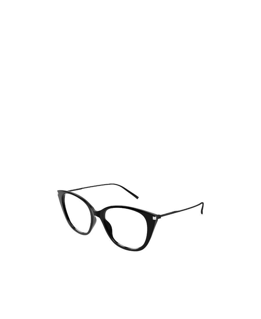 Saint Laurent Cat-eye Frame Clear-lenses Glasses In Black