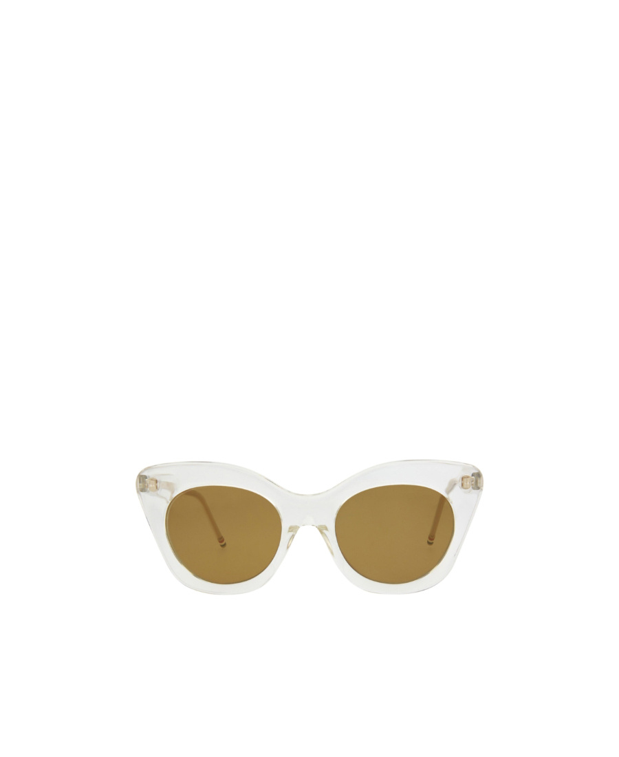 Thom Browne Logo Sunglasses In White