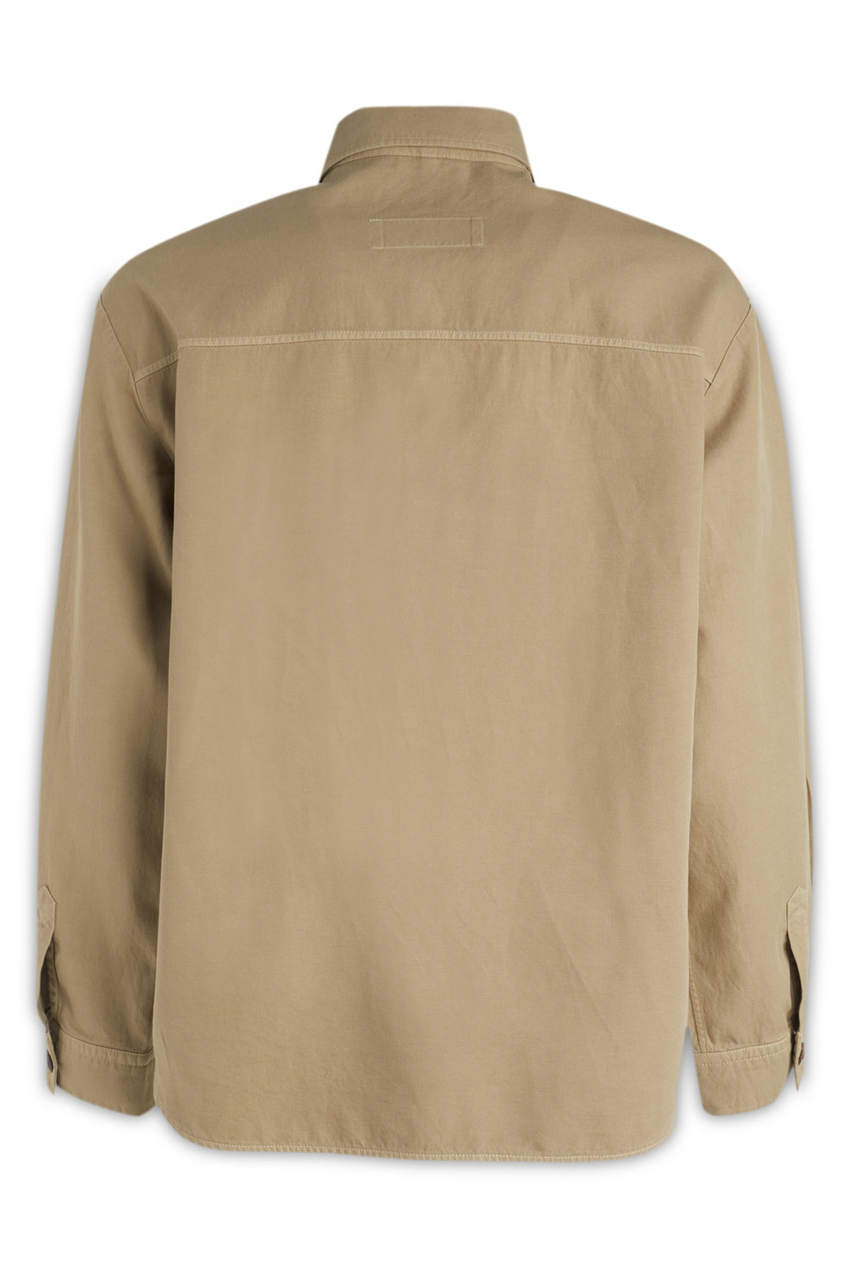 Fay Button-down Long-sleeve Shirt In Nude