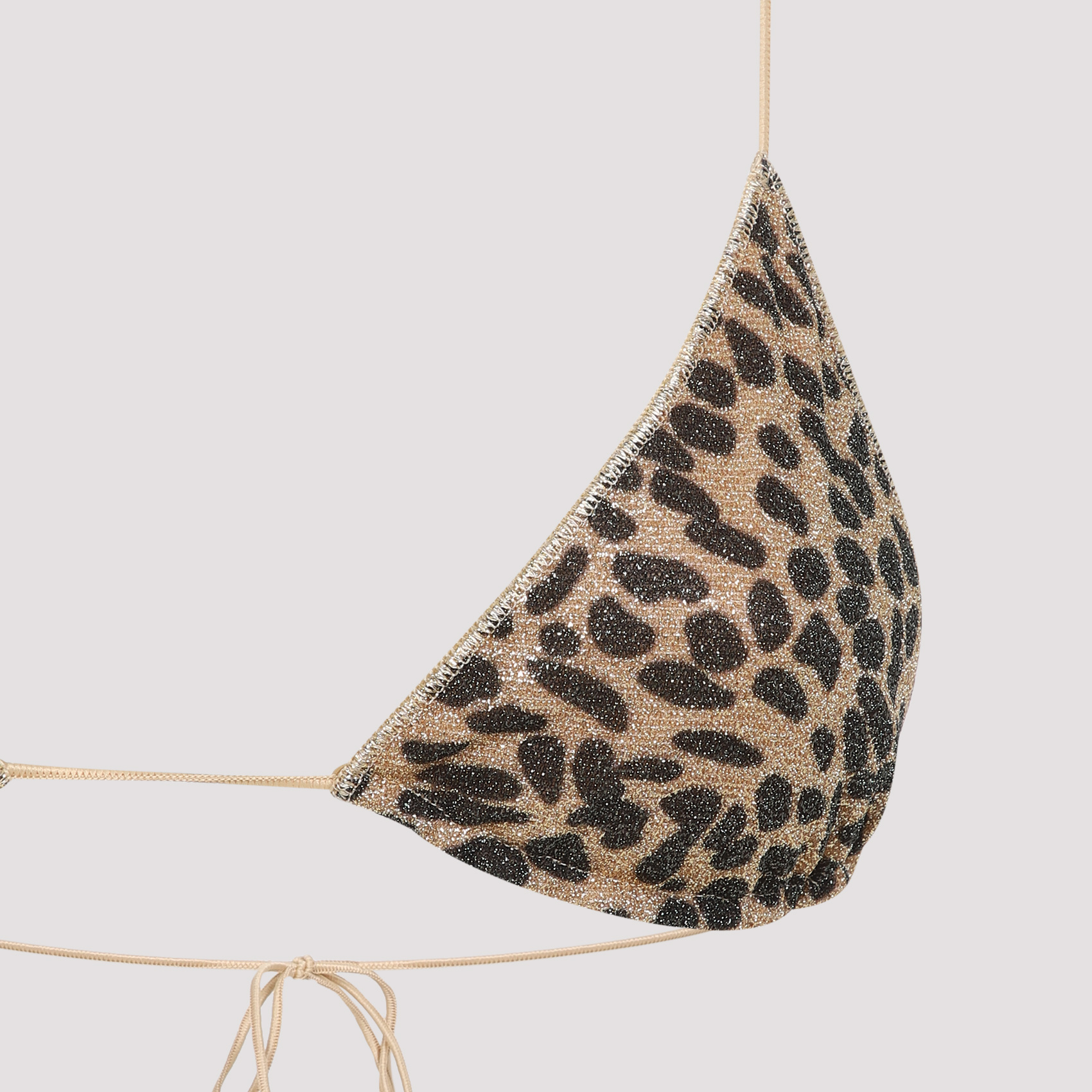 Shop Oseree Leopard-print Bikini In White