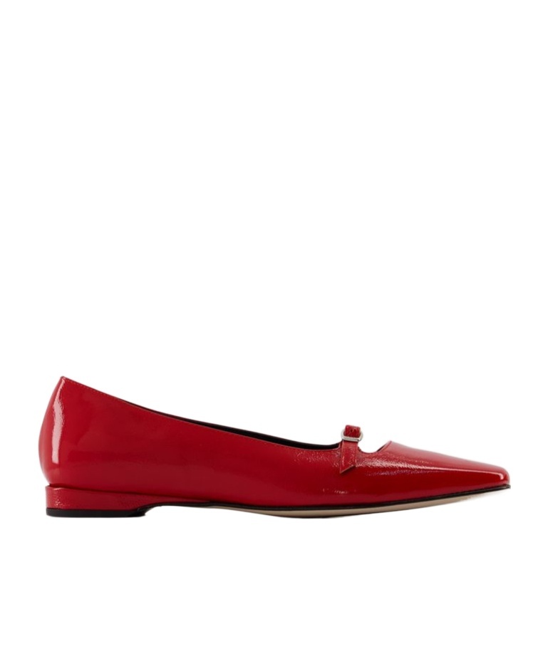 Carel Paris Emilie Logo Ballet Shoes In Red