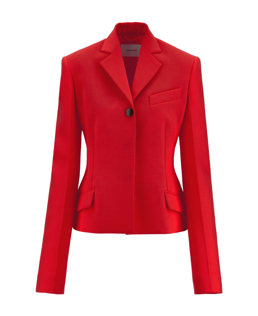 FERRAGAMO LAPEL BUTTON SUIT JACKET