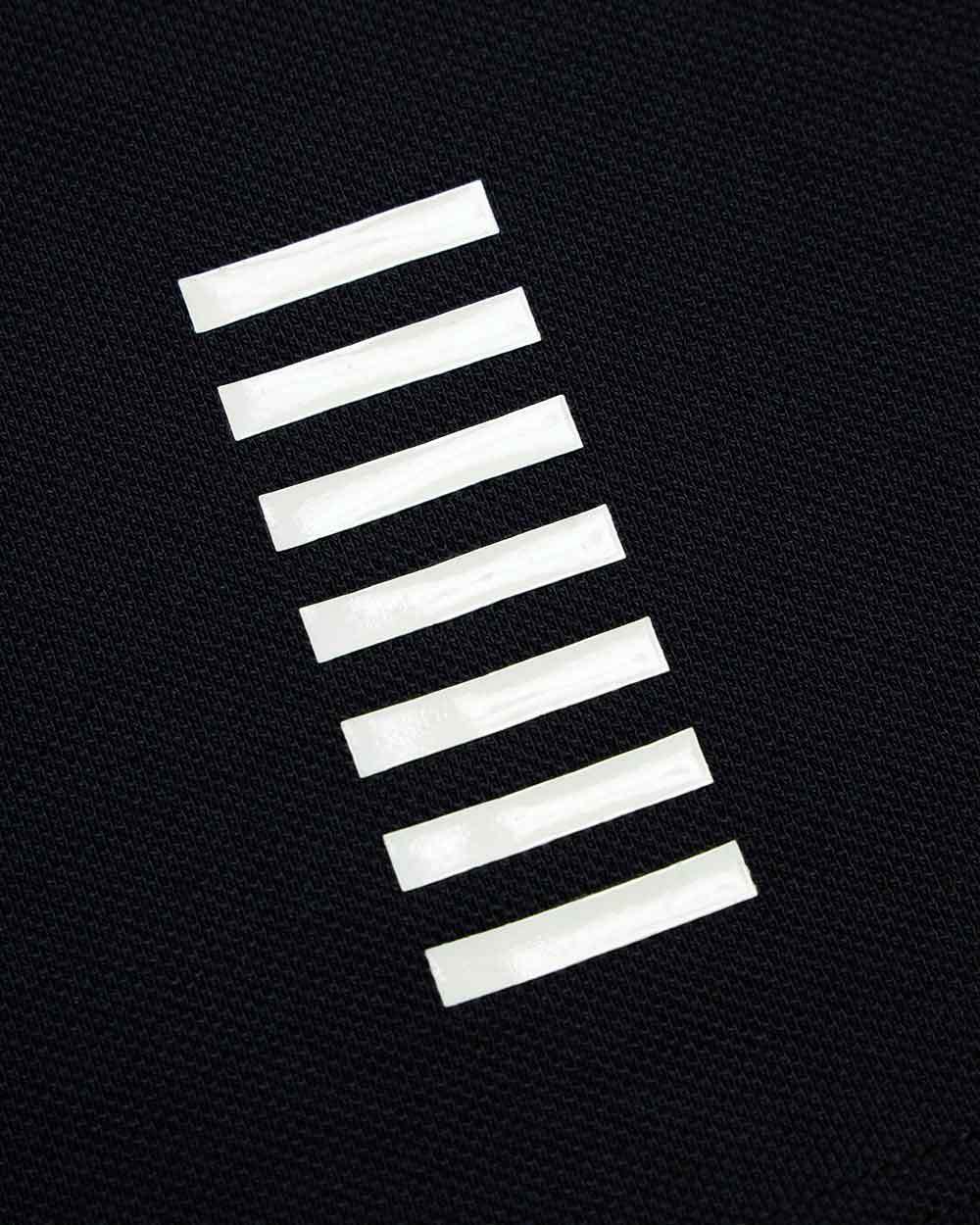 Ea7 Logo Printed Polo Shirt In Black