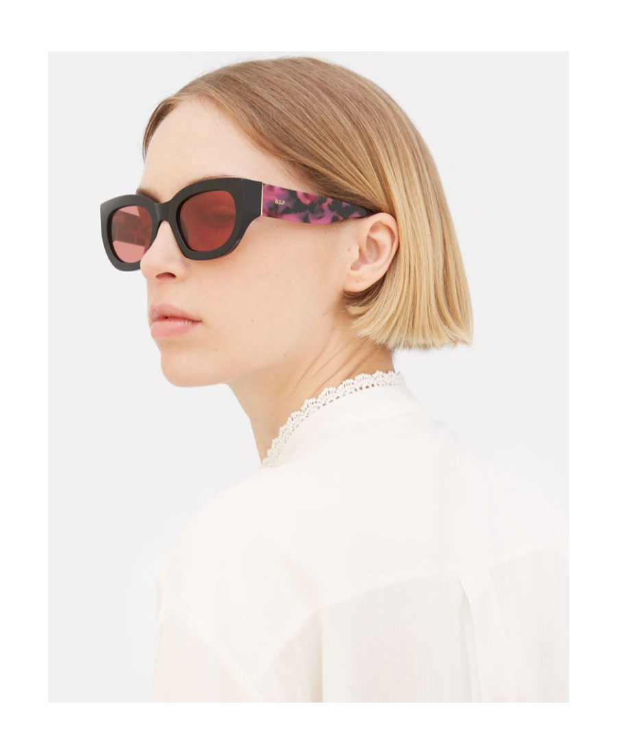 Retrosuperfuture Logo Sunglasses In Black