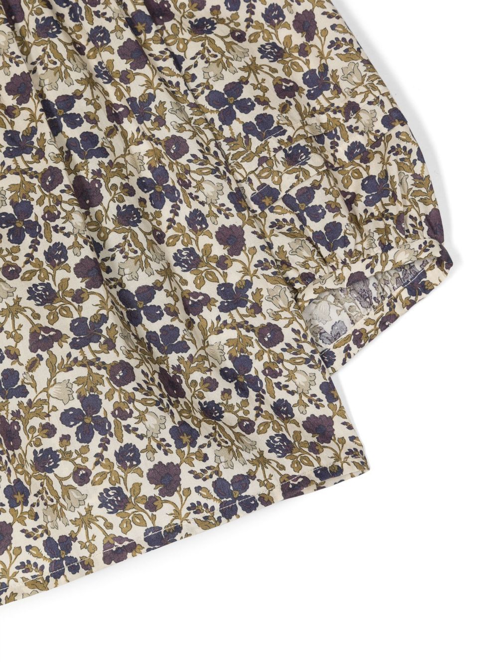 Bonpoint Floral-print Cotton Blouse In Nude
