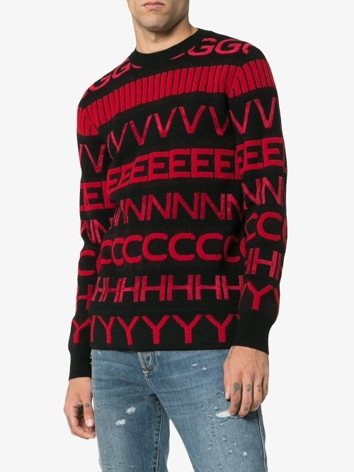 Givenchy Alphabetical Sweater In Black