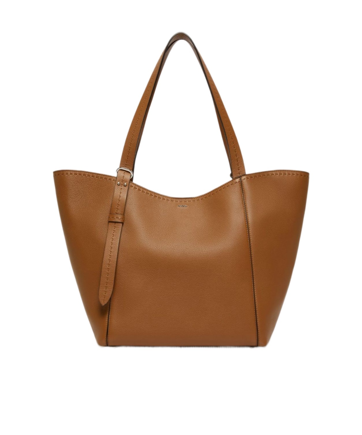 Max Mara Archetipo Leather Tote In Brown