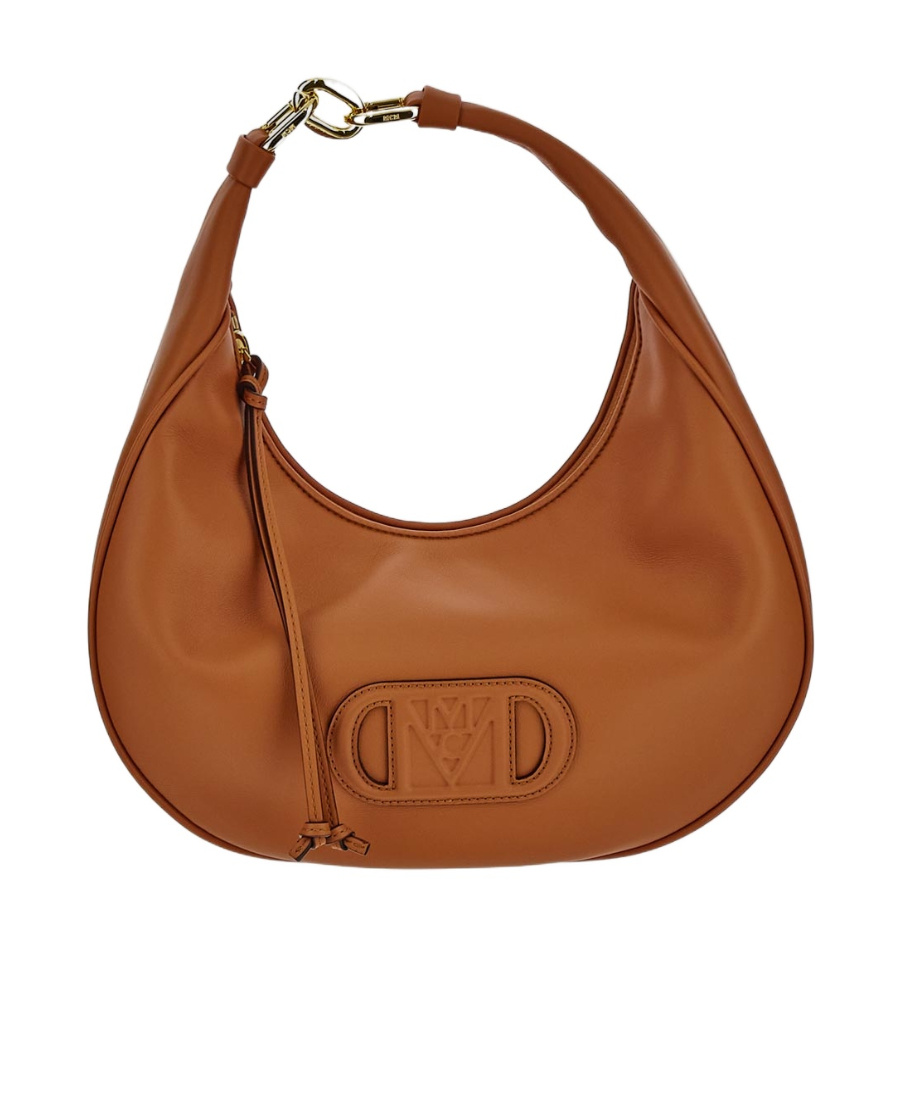 Mcm Travia Zipped Shoulder Bag In Brown