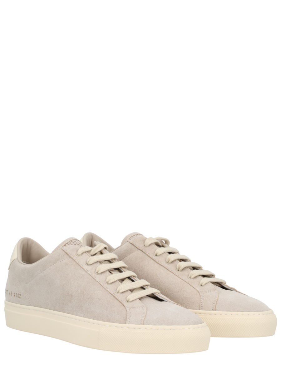 Common Projects Retro Round Toe Sneakers In Animal Print