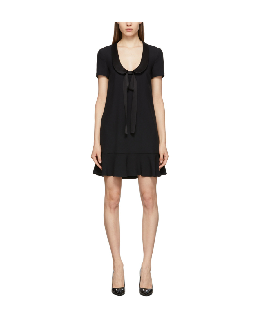 Red Valentino Knot Dress In Black