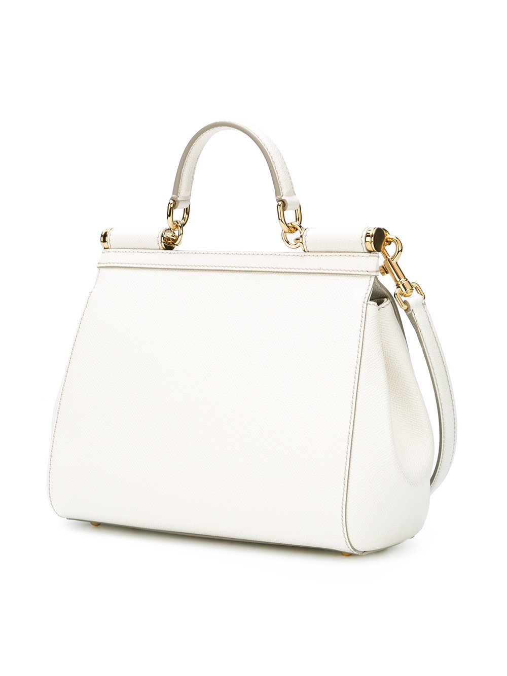 Dolce & Gabbana Sicily Tote Bag In White