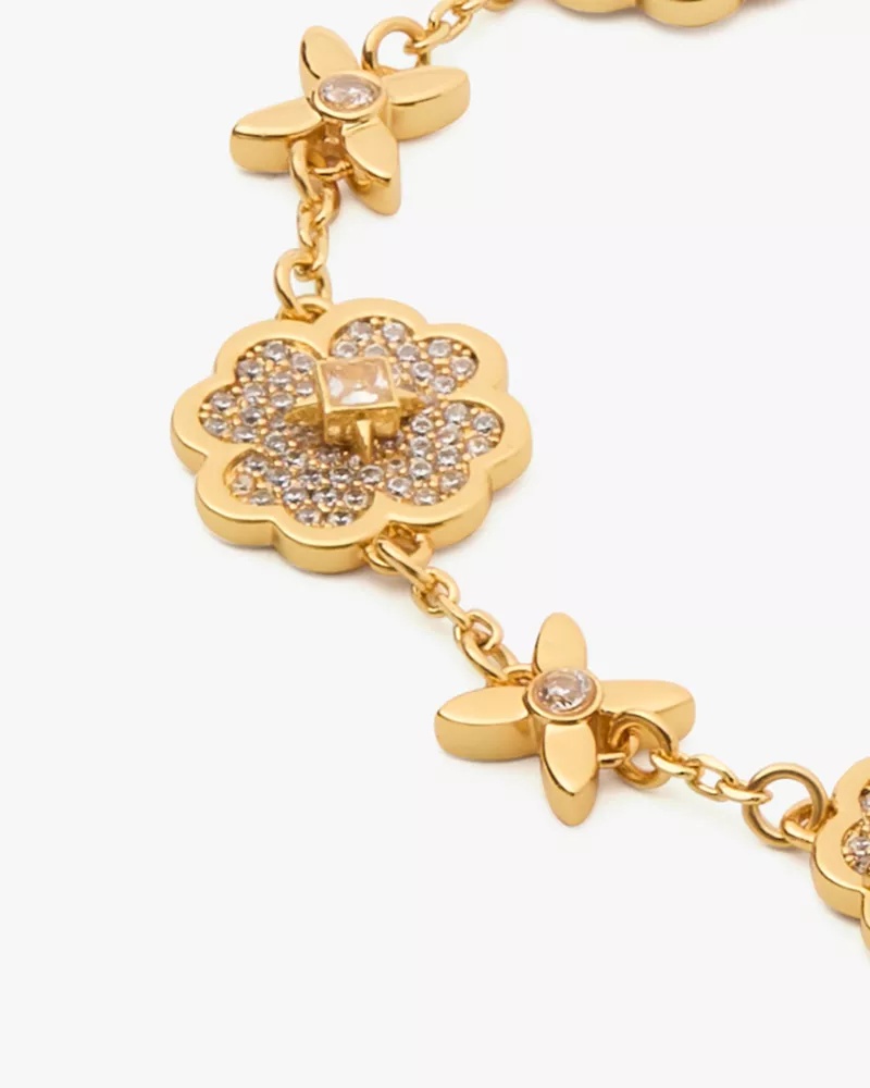 Kate Spade Floral Pattern Bracelet In Yellow