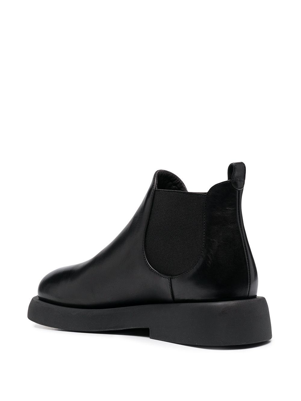 Marsèll Elasticated Panel Platform Sole Ankle Boots In Black