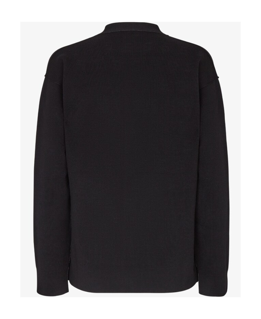 Fendi Logo Sweater In Black