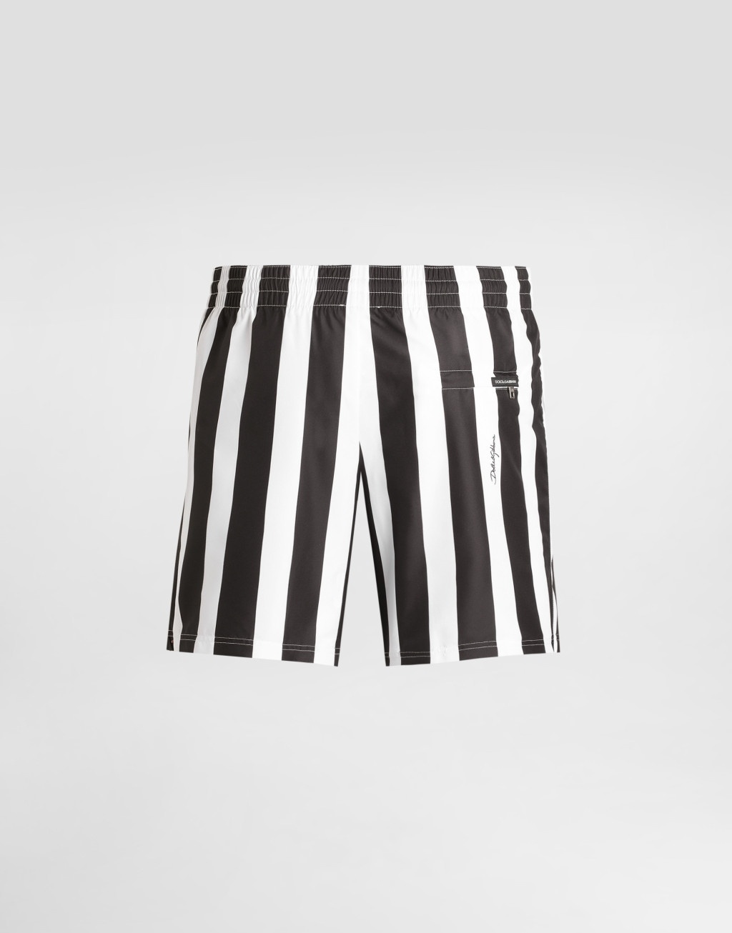 Dolce & Gabbana Striped Swim Shorts In Multi