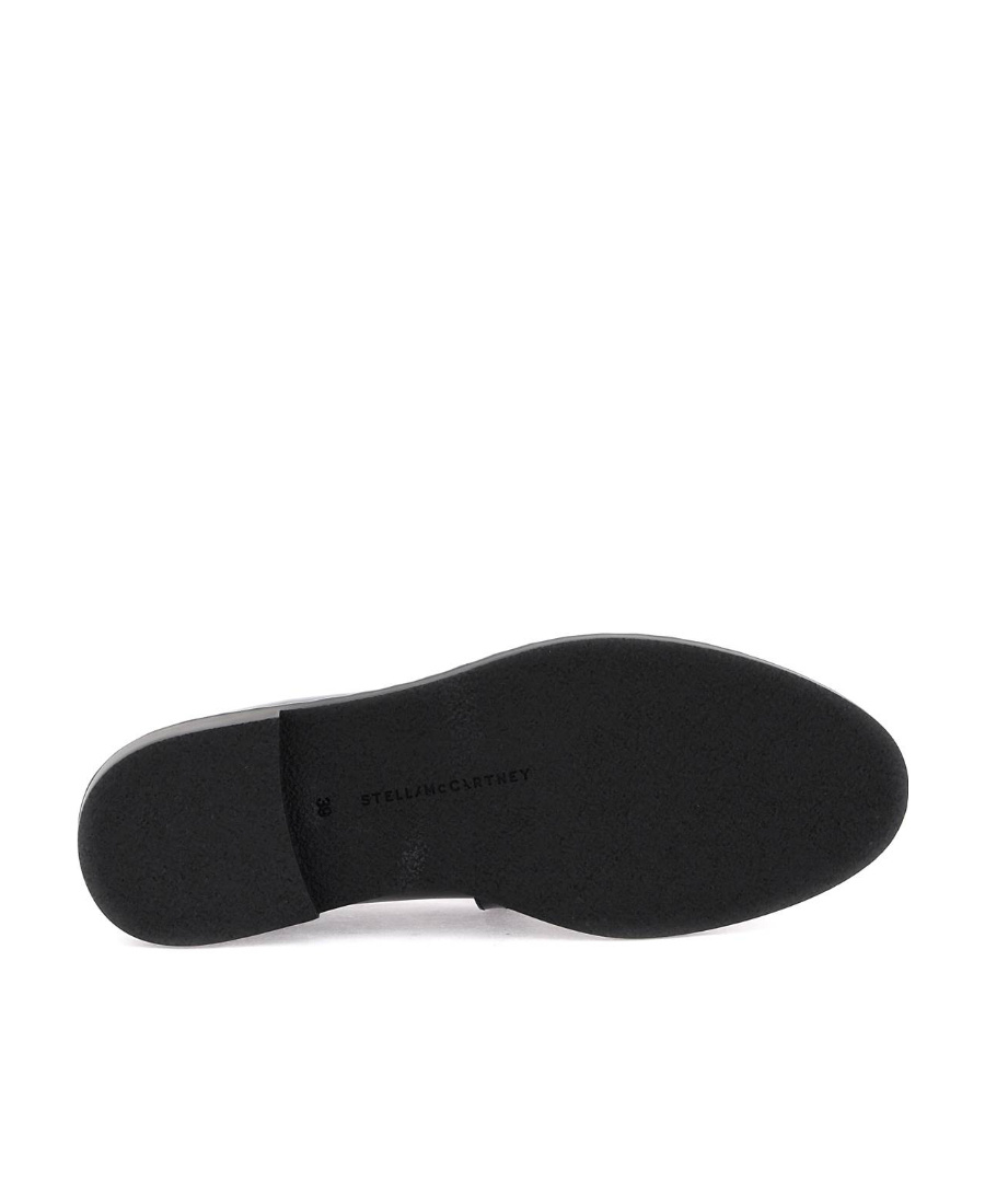 Stella Mccartney Falabella Chain-link Detailing Loafers In Black