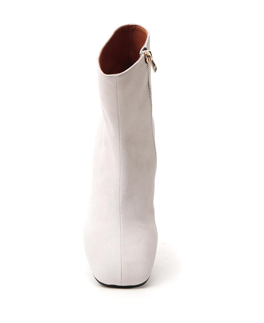 Shop Marni Leather 70 Mm Ankle Boots In White