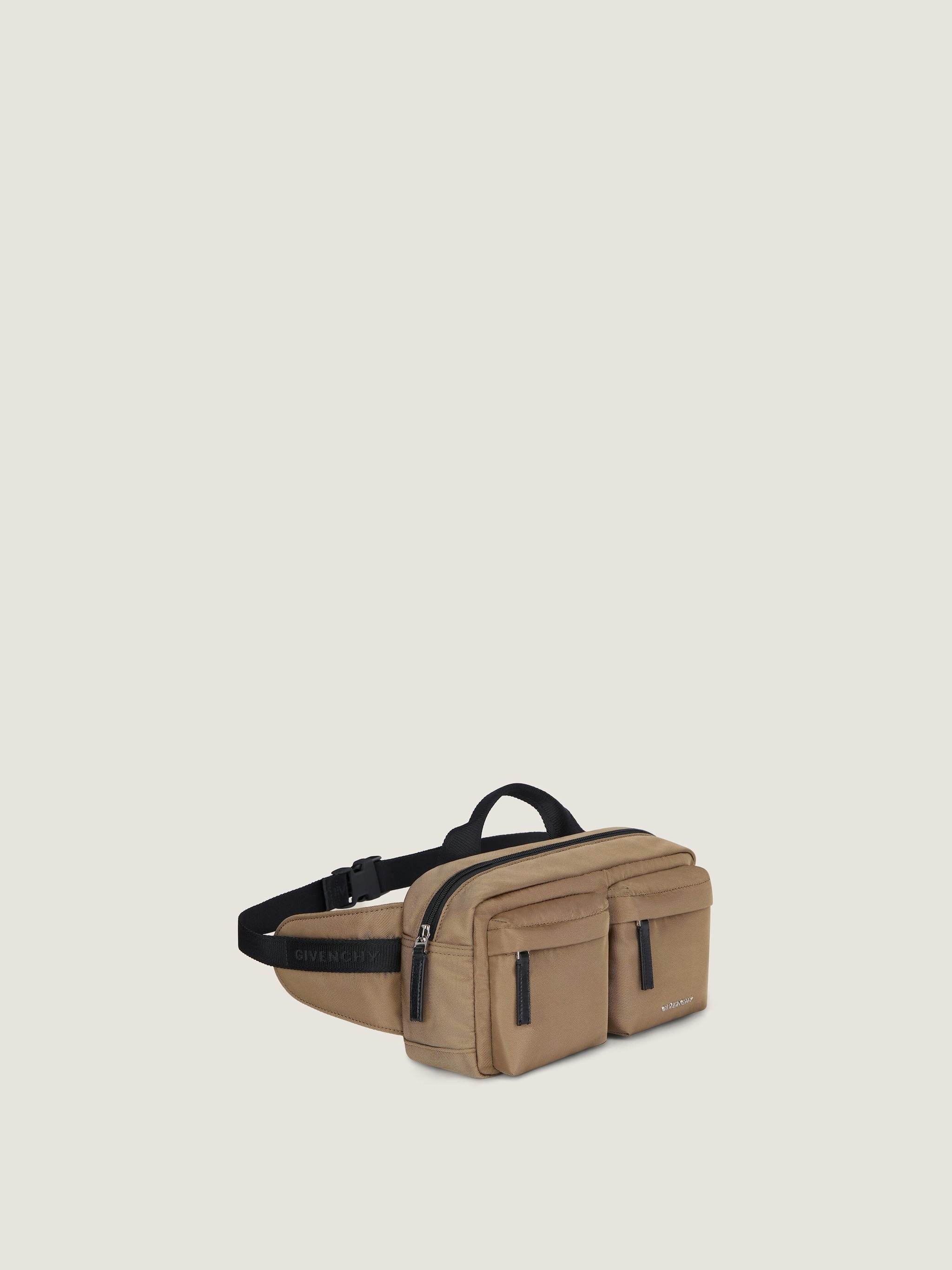 Givenchy Essential U Belt Bag In Canvas In Brown