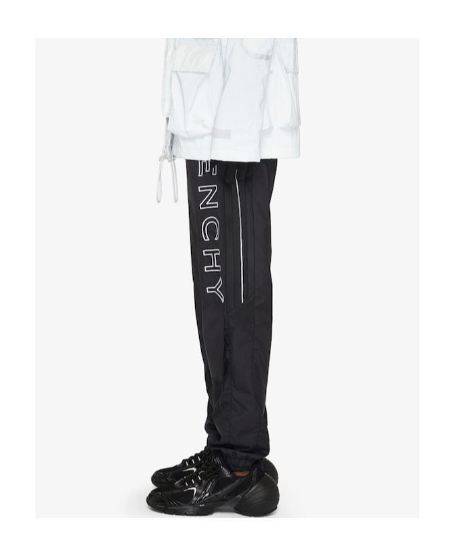 Givenchy Embroidered-logo Detail Track Pants In Black