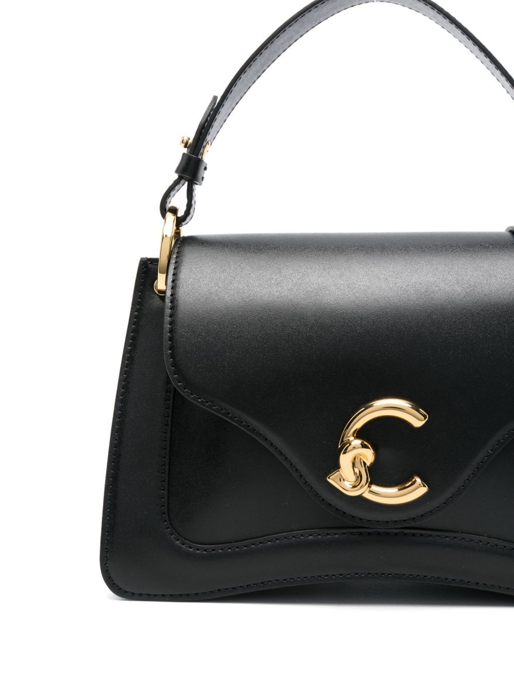 Coccinelle Small C-me Cross Body Bag In Black