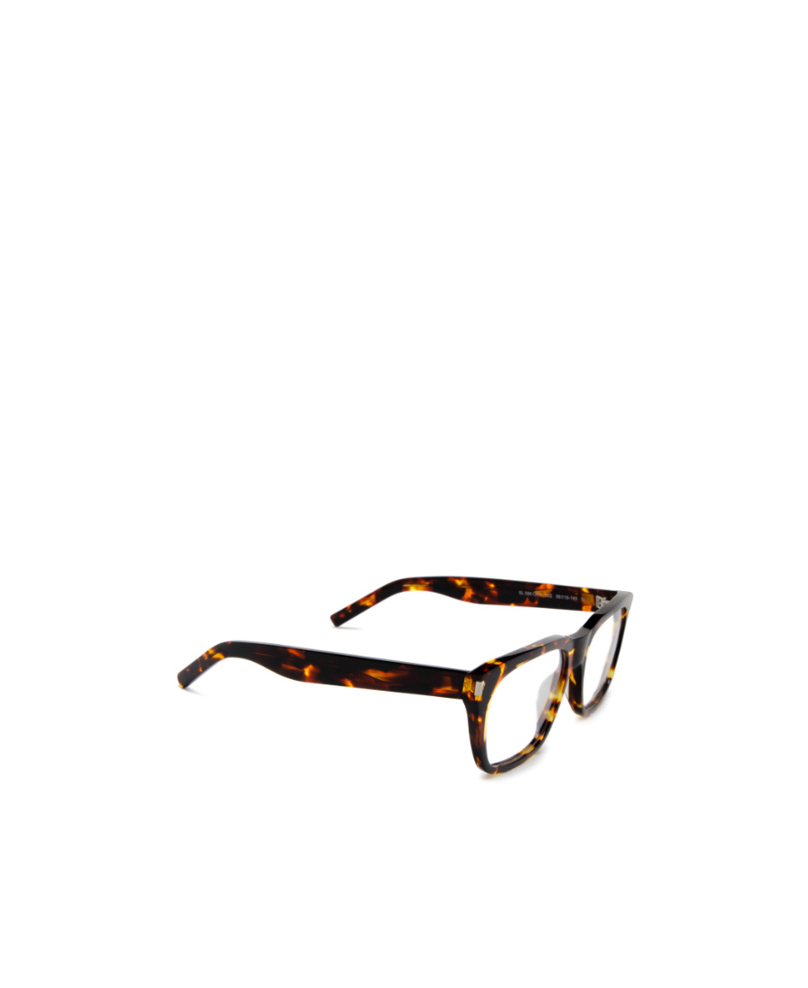 Saint Laurent Tortoiseshell-effect Square-frame Glasses In Black