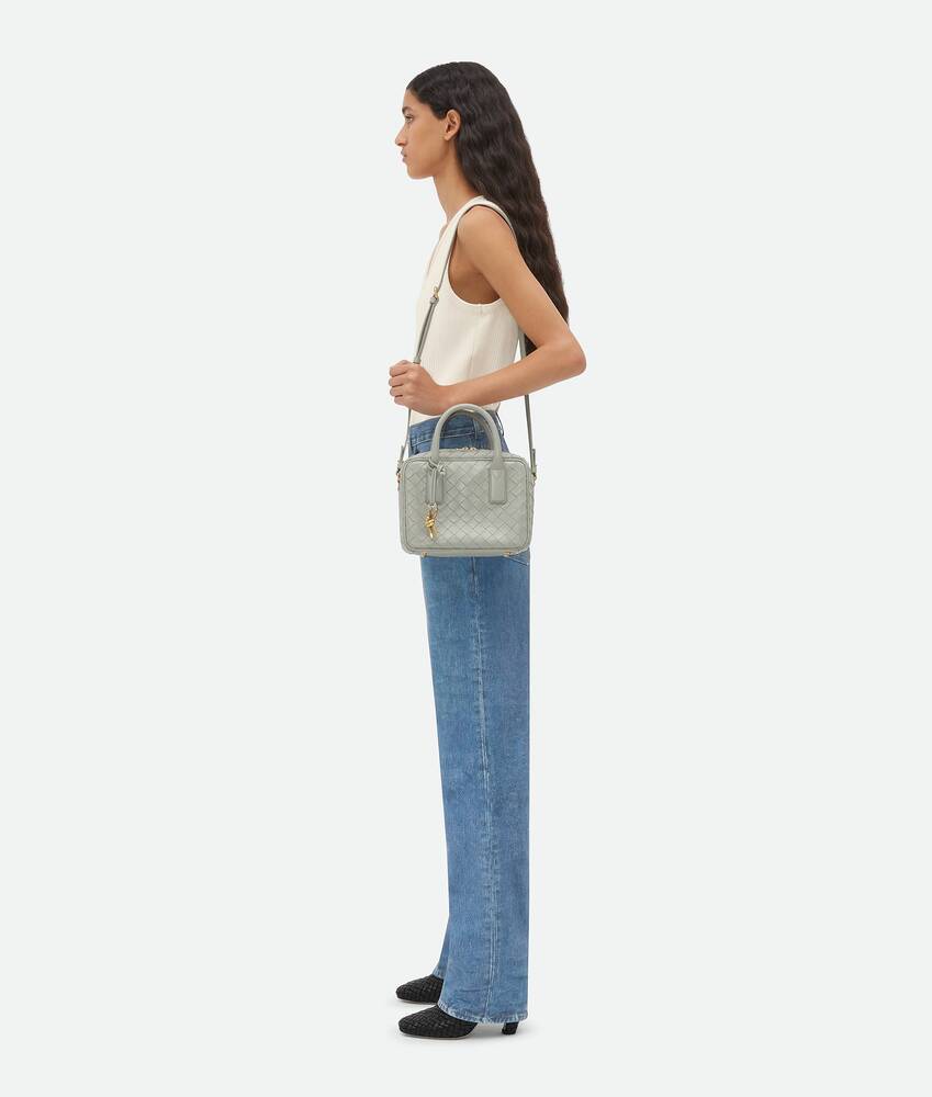 Bottega Veneta Small Gateway Intrecciato Tote Bag In Gray