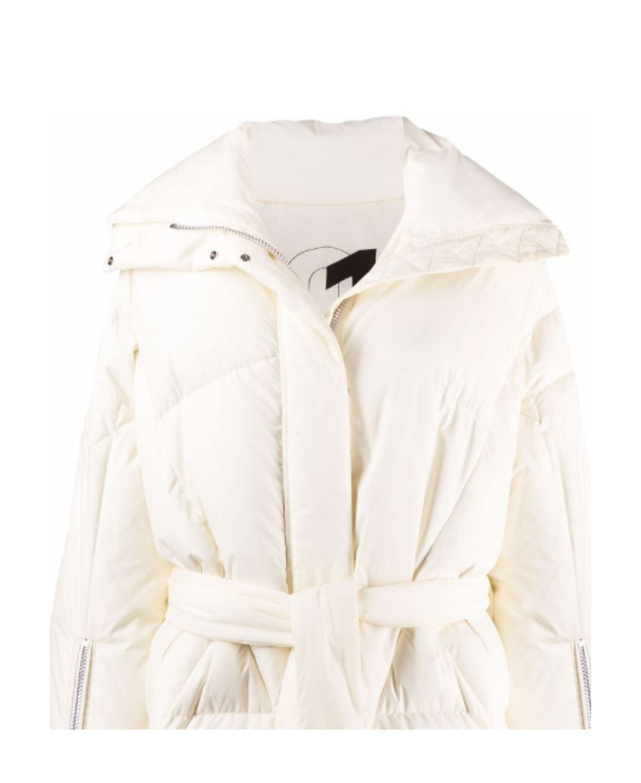 Khrisjoy Iconic Belted Down Jacket In White