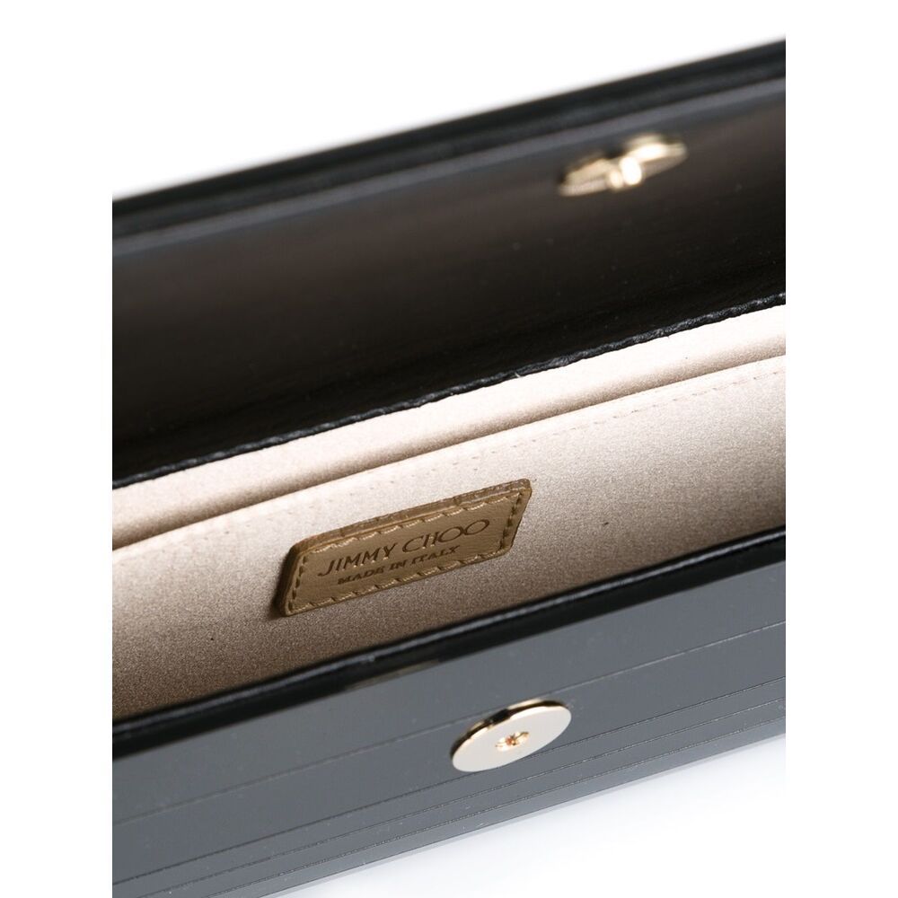 Jimmy Choo Sweetie Acrylic Clutch In Black