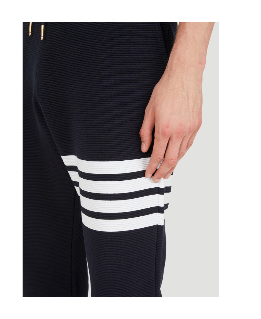 Thom Browne Striped Cotton-twill Straight-leg Pants
