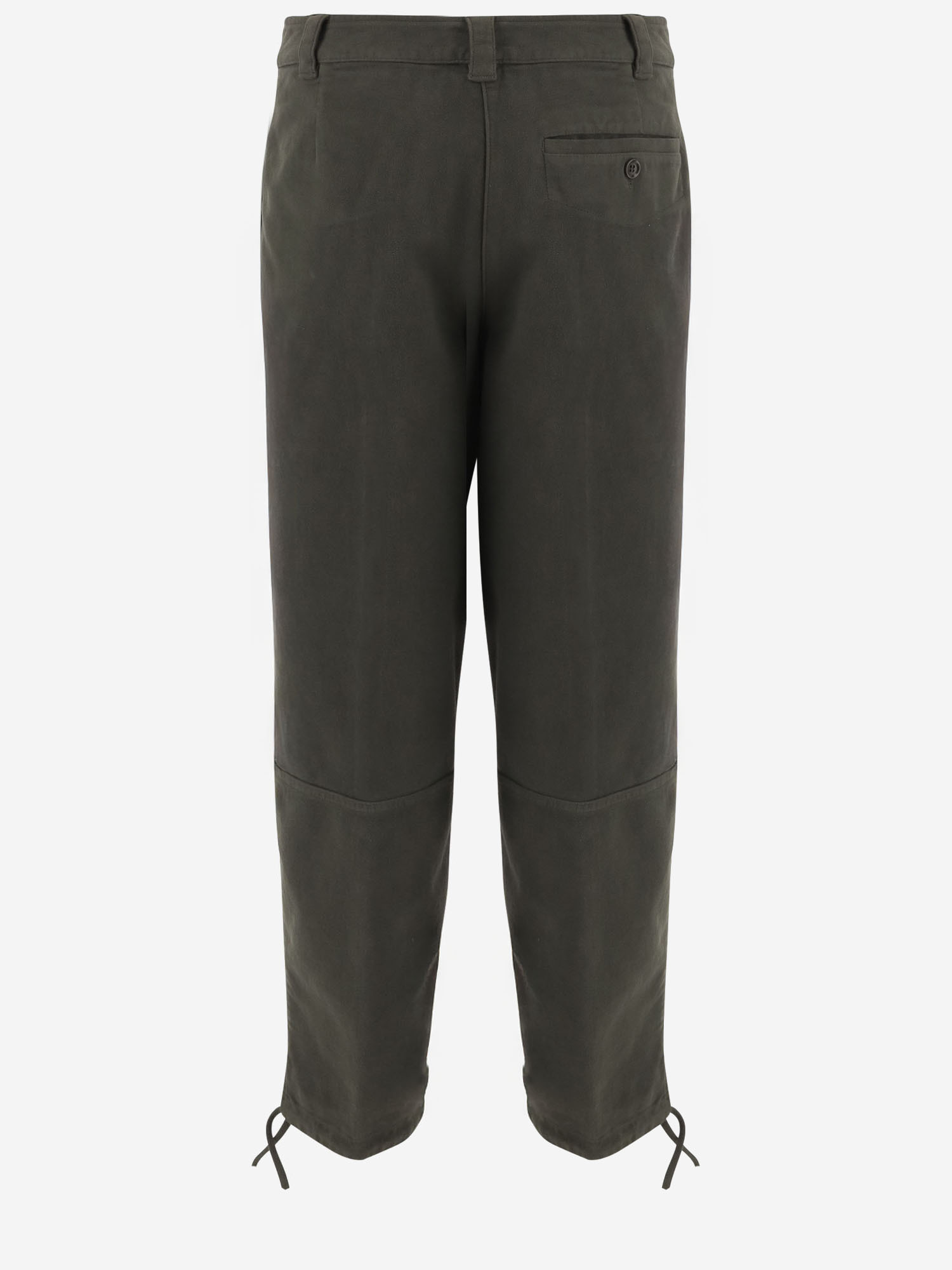 Aspesi Side-pocket Drawstring Trousers In Green