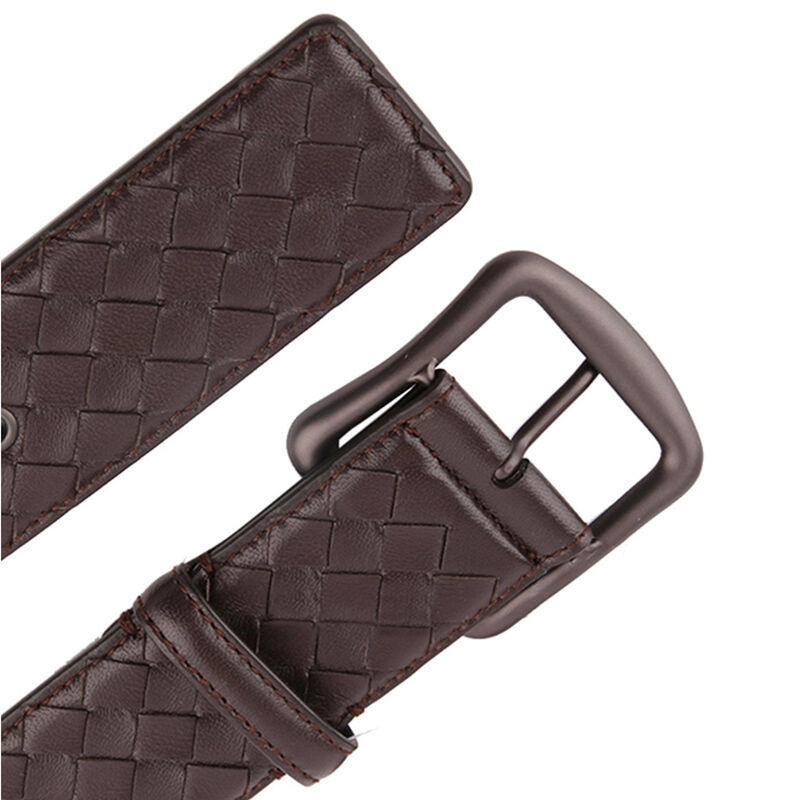 Bottega Veneta Weave A Belt Of Detail In Black