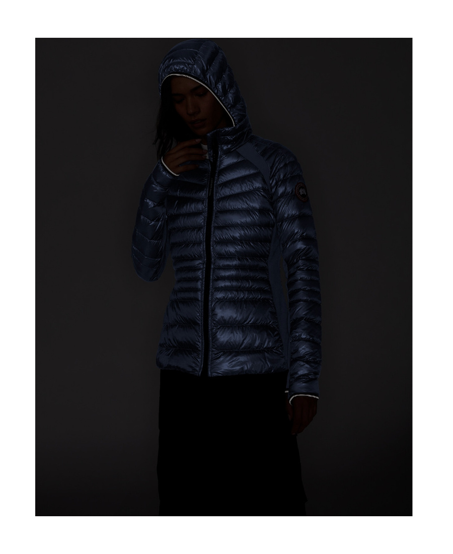 Canada Goose Padded Zip-up Down Jacket In Black