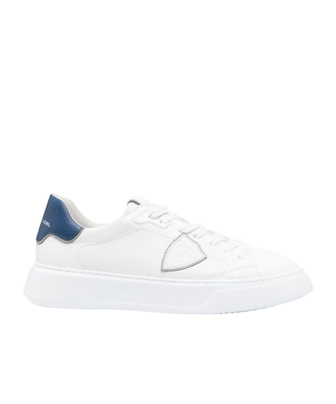 Philippe Model Temple Low White Blue Sneaker In White