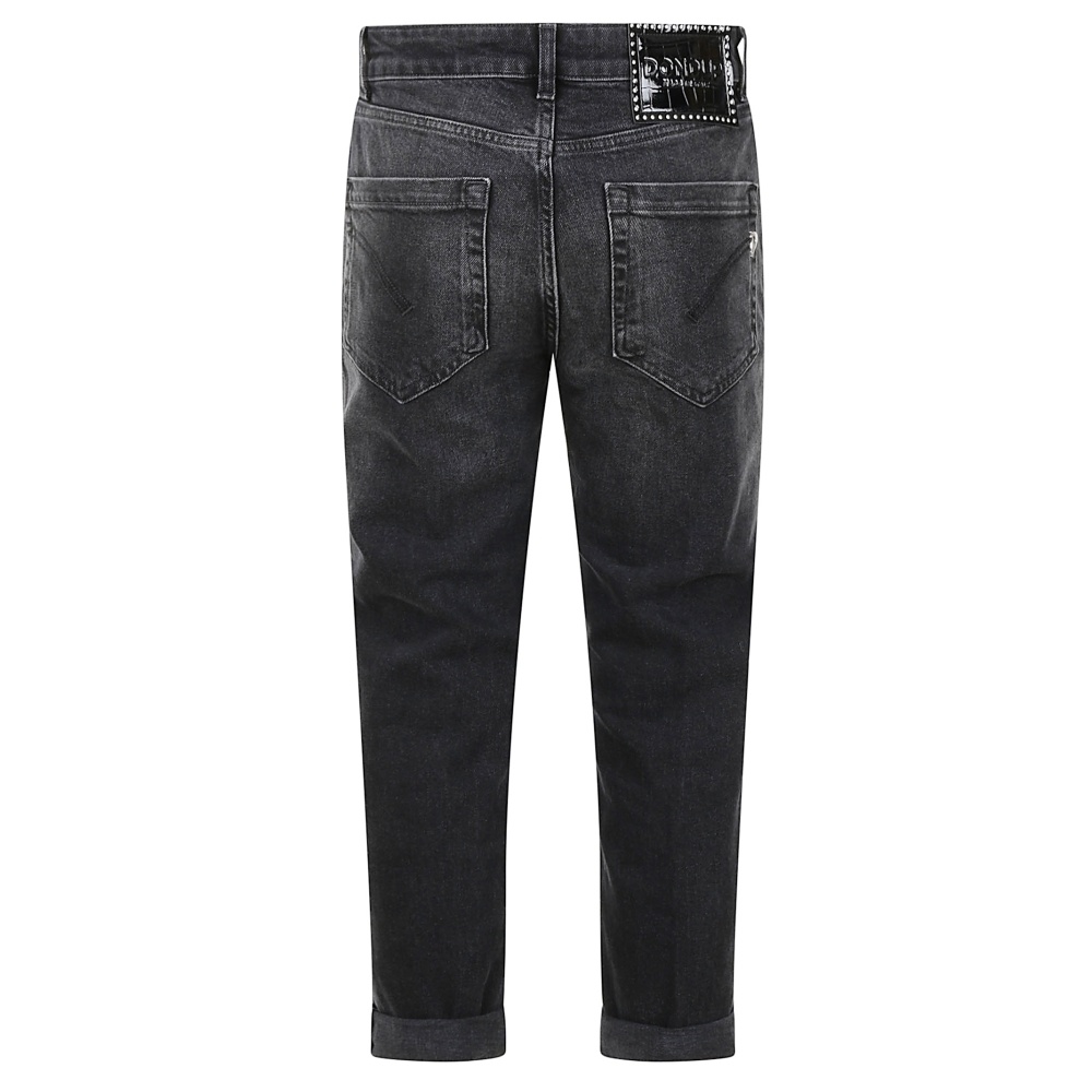 Dondup Belt-loop Jeans In Black