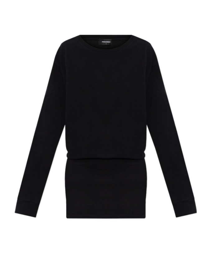 Dsquared2 Long-sleeved Dress In Black