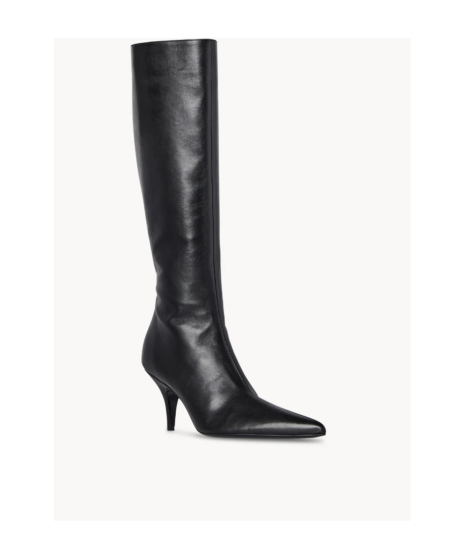The Row Sling Boot 80mm Leather Boots In Black
