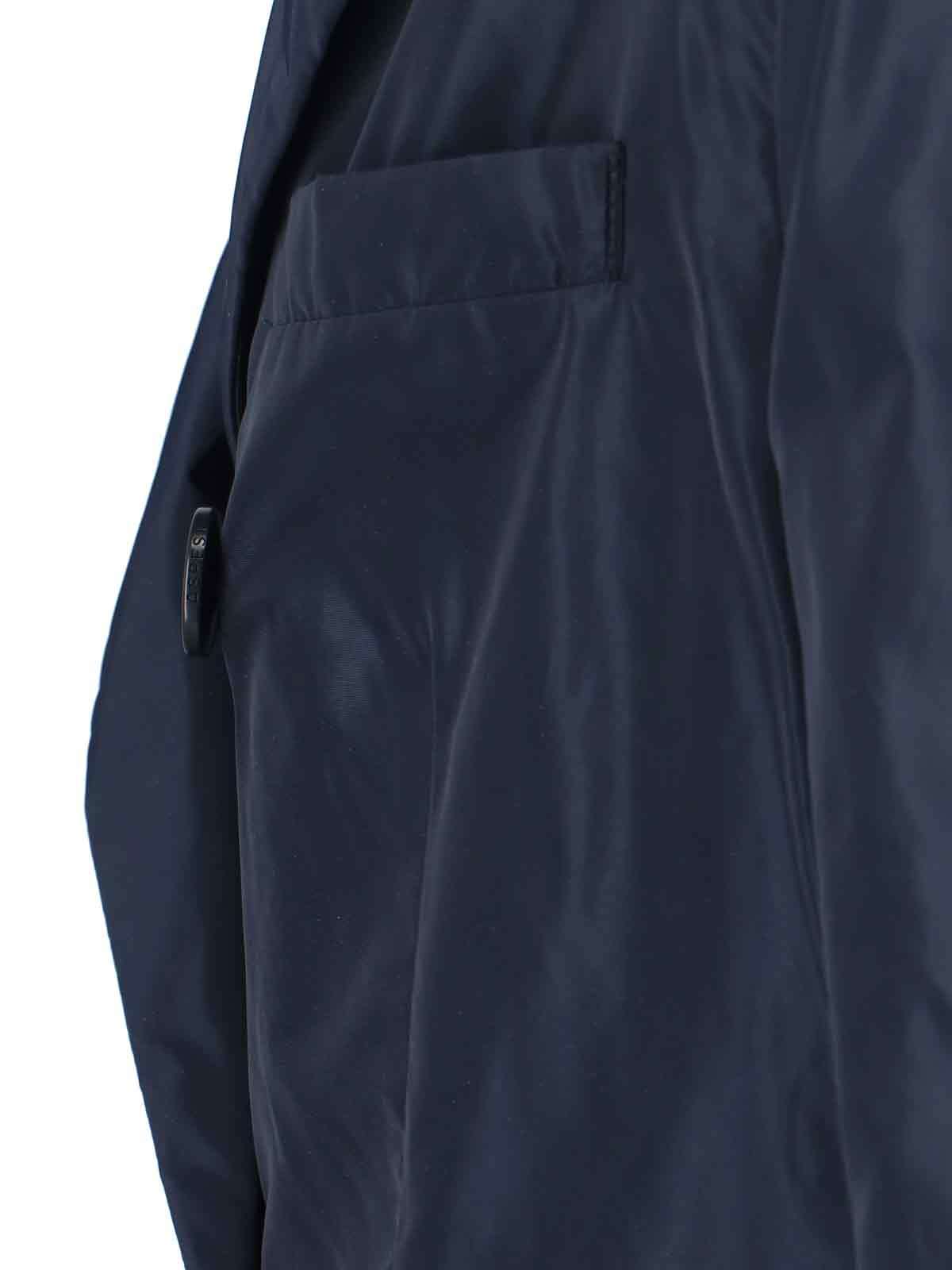 Aspesi Double-breasted Blazer Notched Lapels In Blue