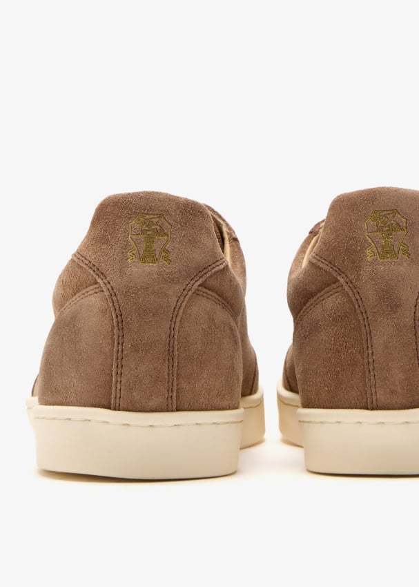 Brunello Cucinelli Round Head Low-cut Casual Shoes In Brown