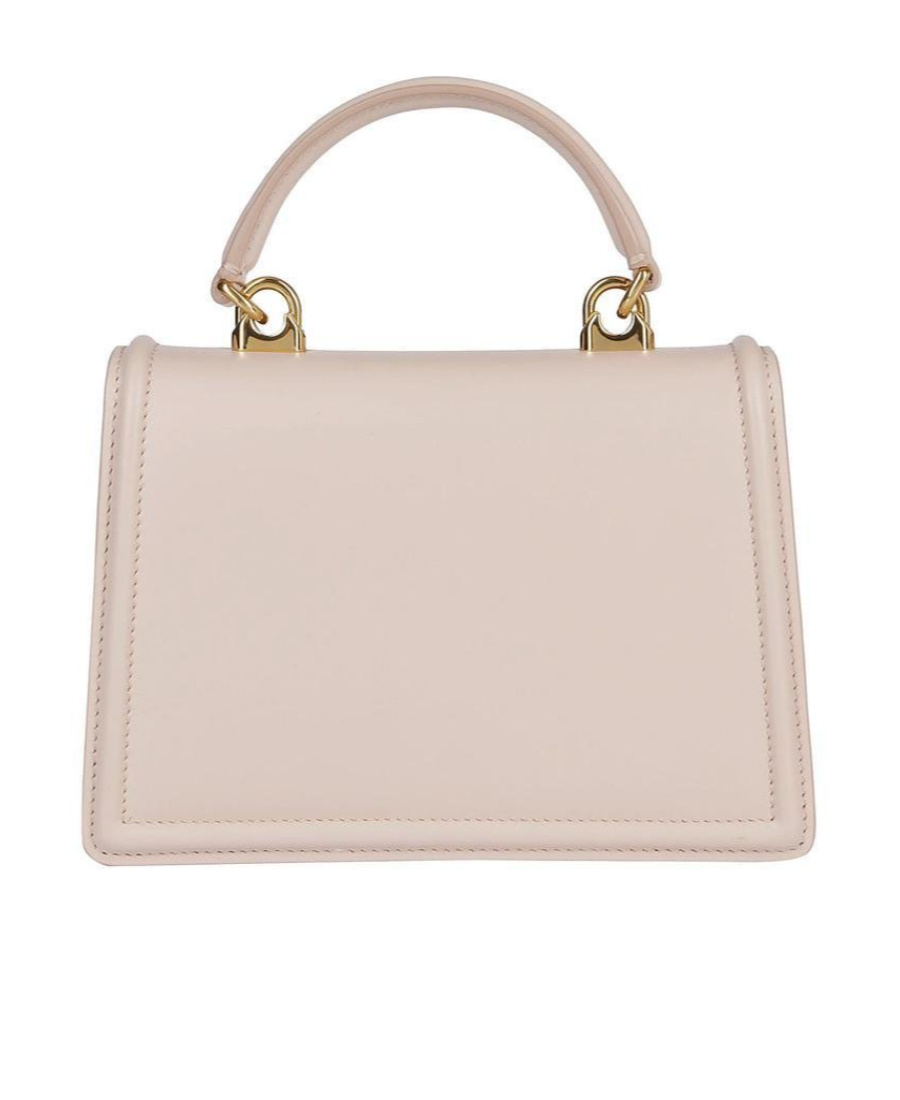 Dolce & Gabbana Women's Small Devotion Leather Top Handle Bag In Nude
