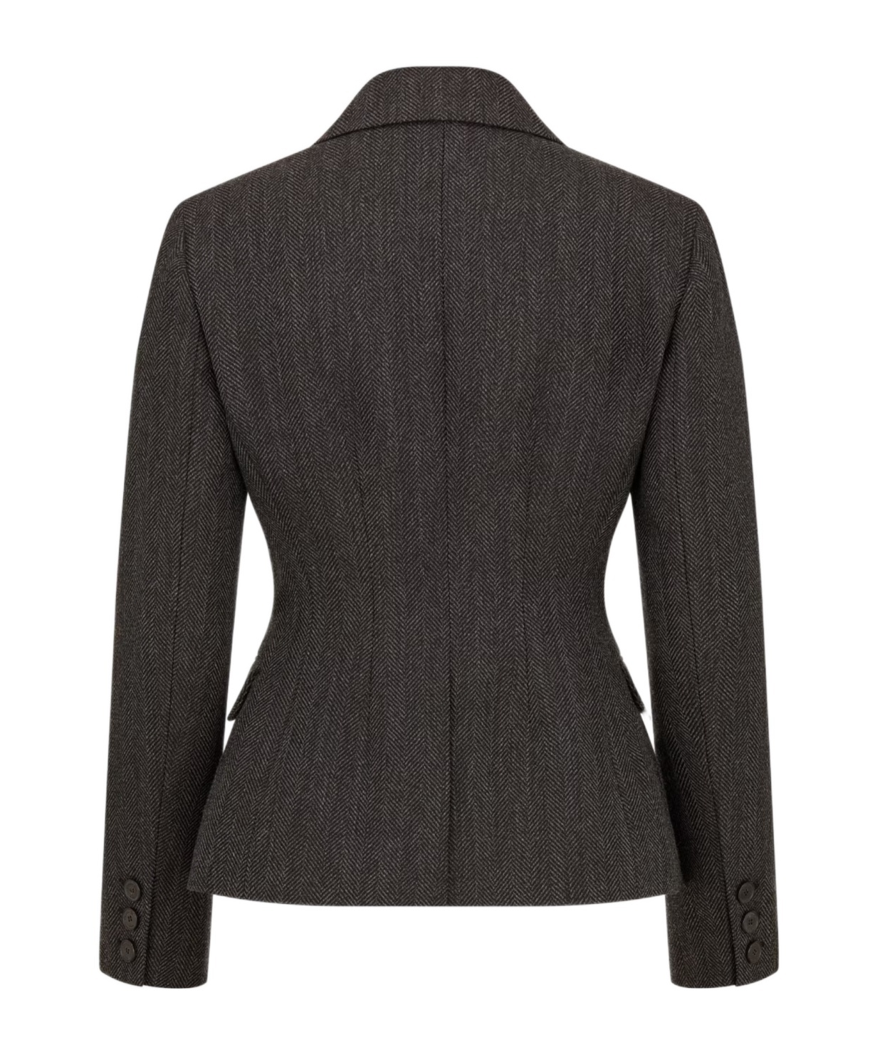 Dior Double-breasted Marlène Wool Blazer In Black