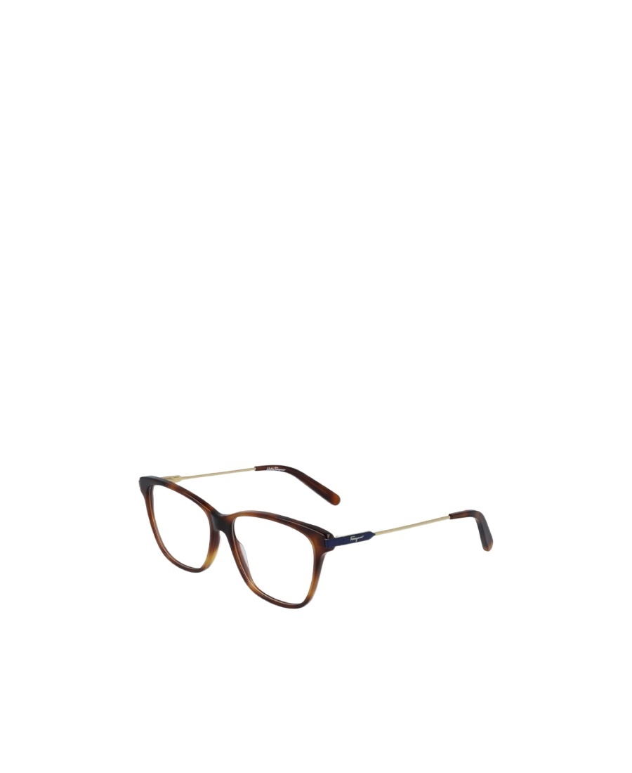 Ferragamo Salvatore Eyewear Rectangular Frame Glasses In Multicolor