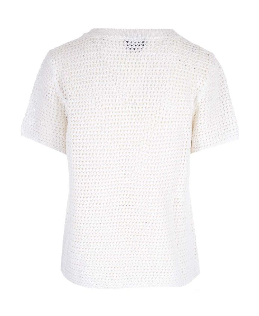 Apc Short-sleeve Tie-front Cardigan In White