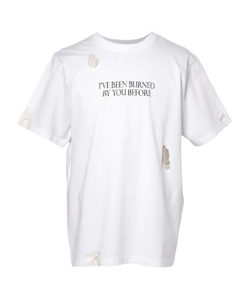 Coperni Disney X Burned By You Before Boxy T-shirt In White