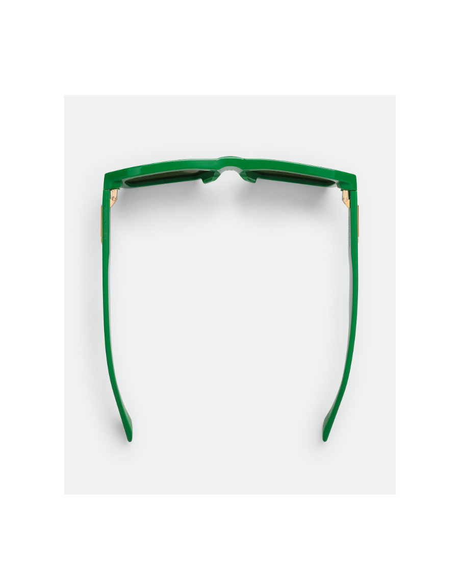 Bottega Veneta Square Sunglasses In Green