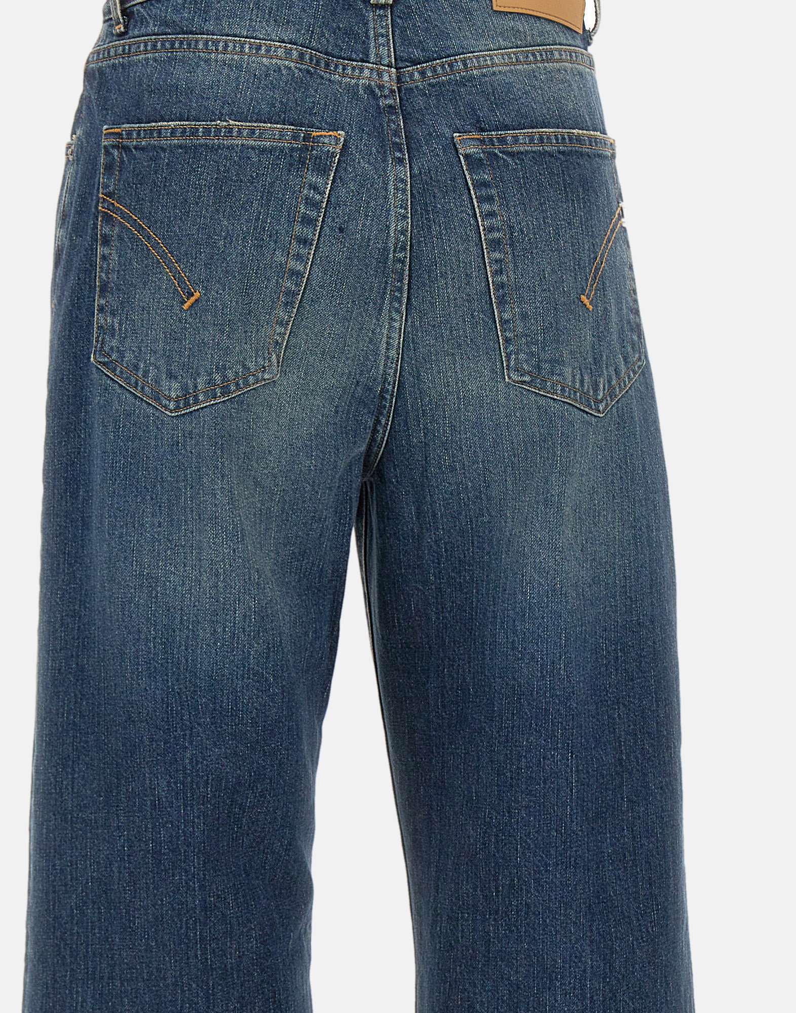 Dondup Amber Wide-leg Jeans In Blue