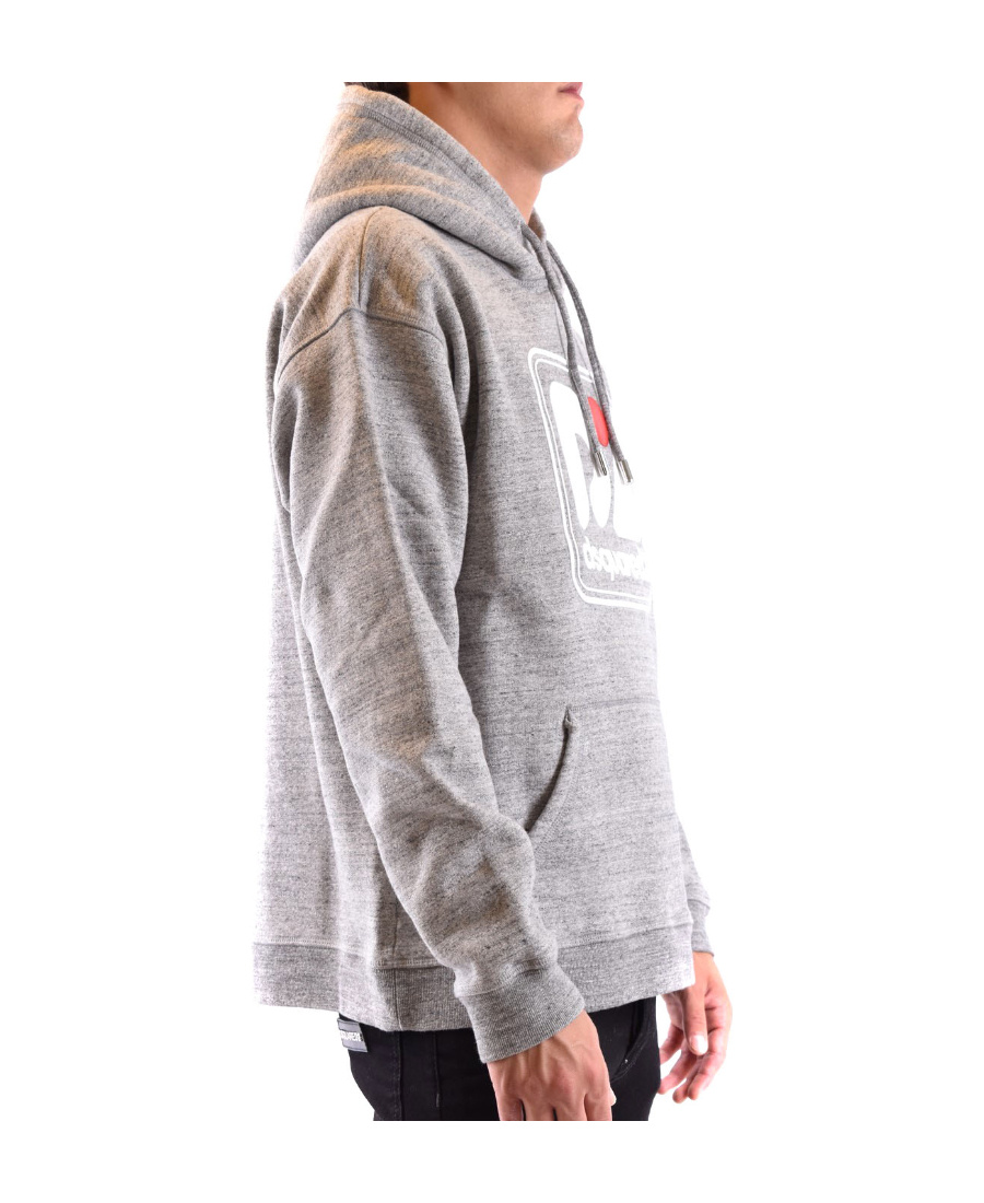 Dsquared2 Men's Grey Cotton Sweatshirt With Hood For Fw22 In Gray
